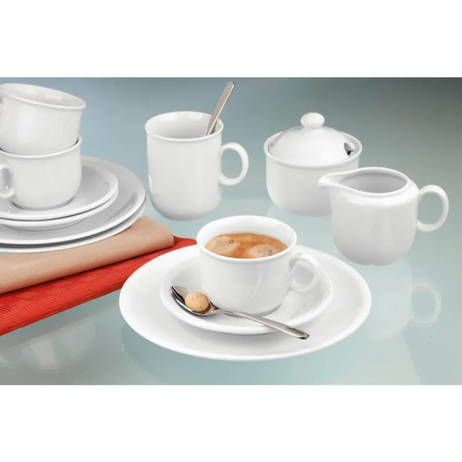 obrazek 4 Piękna biała porcelanowa filiżanka do kawy w stylu nowoczesnym - Seltmann Weiden