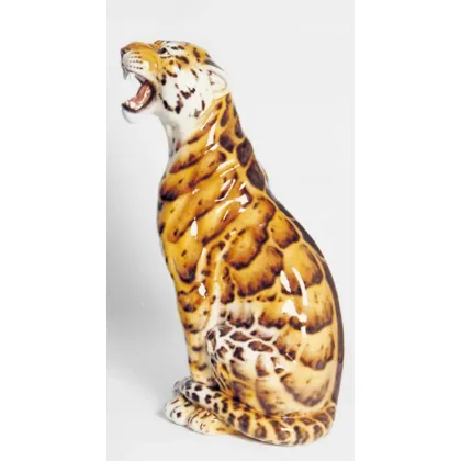 Picture An unusual ceramic figure of a panther - Il Gattopardo