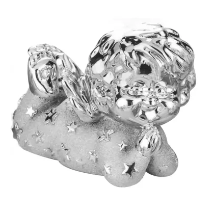Picture Beautiful figurine of an angel lying down 8x7