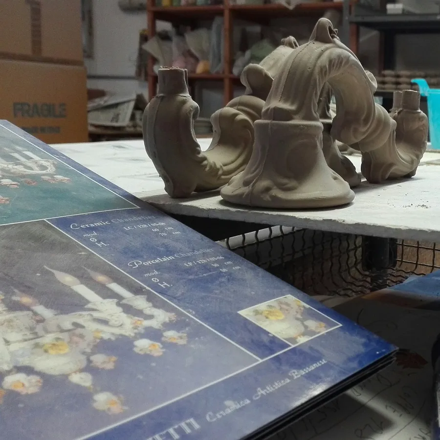 obrazek 4 Unikalny ceramiczny żyrandol do jadalni