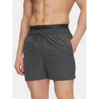 Zdjęcie Calvin Klein Swimwear Szorty kąpielowe KM0KM01104 Szary Regular Fit