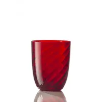 Picture A unique red water glass, Murano glass