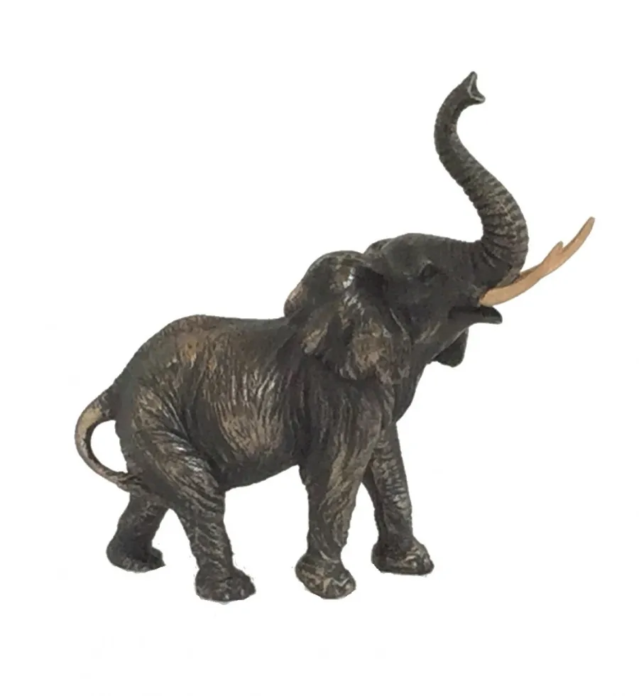 obrazek 1 Statuetka ozdobna słonia na biurko - h. 12 cm