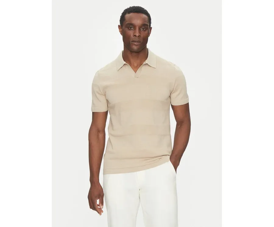 obrazek 1 Hechter Paris Polo 65009 151808 Beżowy Regular Fit