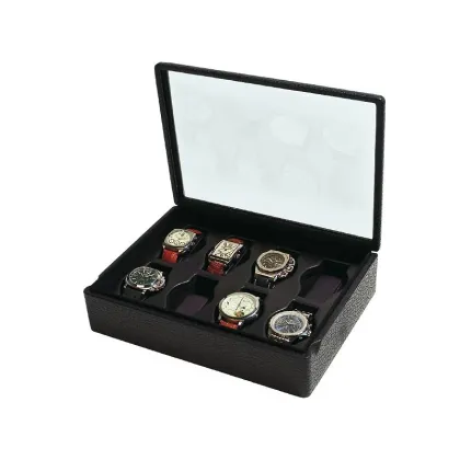Zdjęcie Skórzane pudełko na 8 zegarków