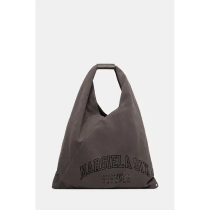 Zdjęcie MM6 Maison Margiela torebka bawełniana kolor brązowy S54WD0039