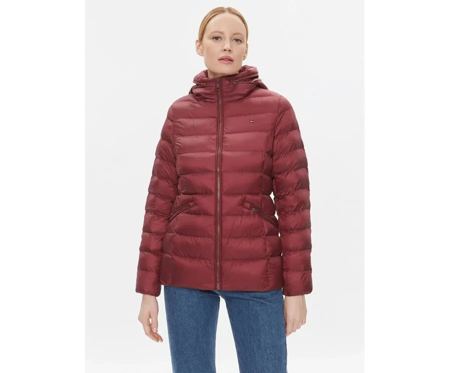 obrazek 1 Tommy Hilfiger Kurtka zimowa WW0WW39581 Bordowy Regular Fit