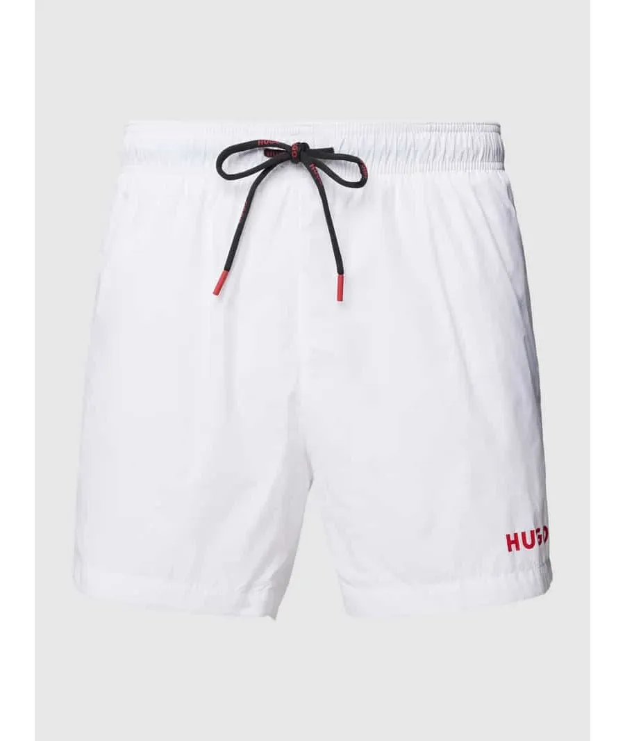 obrazek 1 Spodenki kąpielowe z detalami z logo model ‘HAITI’