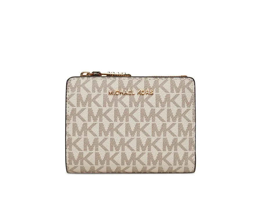 obrazek 1 MICHAEL Michael Kors Mały Portfel Damski 32S5G8ED7V Écru