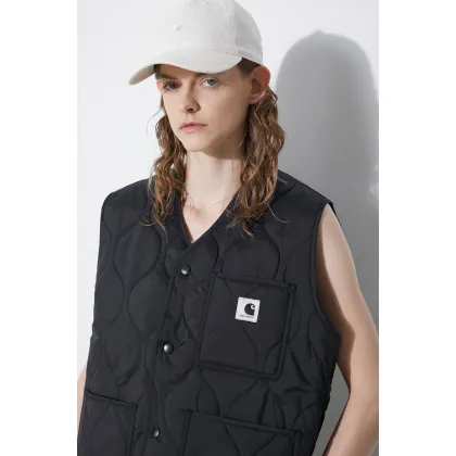 Zdjęcie Carhartt WIP bezrękawnik Skyler Vest damski kolor czarny przejściowy I032991.89XX