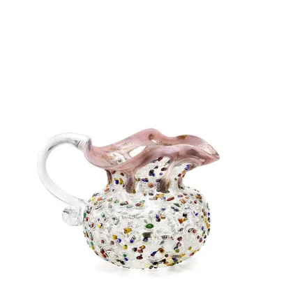 Zdjęcie Niezwykły dzbanek z kolorowego szkła murano (16 cm)