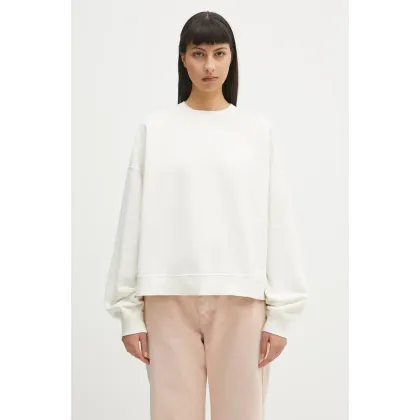 Zdjęcie Carhartt WIP bluza bawełniana Benton Sweat damska kolor beżowy gładka I034511