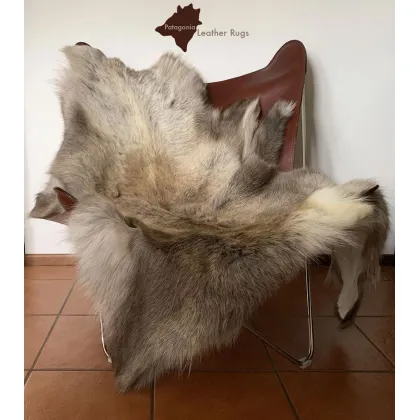 Zdjęcie Skandynawski skórzany dywan do domu