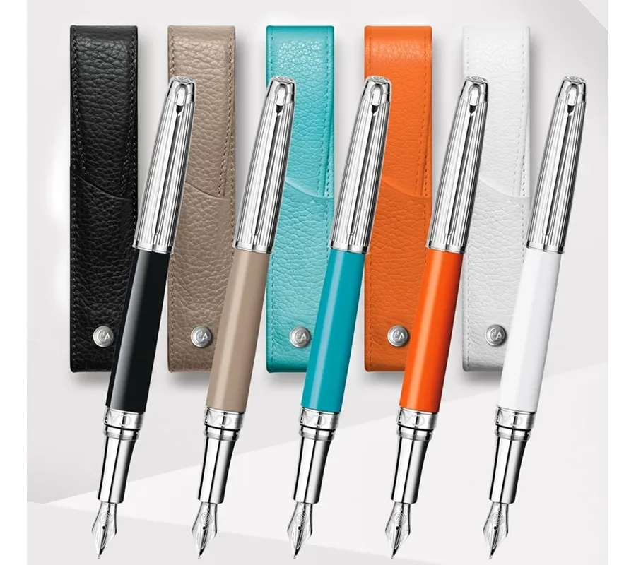picture 3 Les couleurs du Leman Blanc Leather 1 Pen Holder