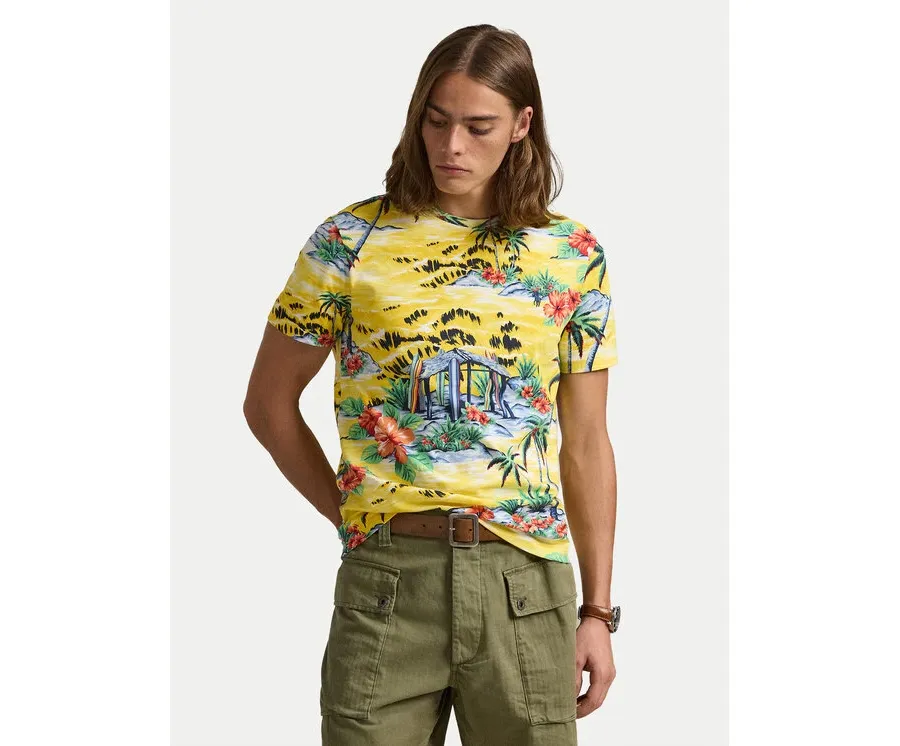 obrazek 1 Polo Ralph Lauren T-Shirt 710963813001 Żółty Custom Slim Fit