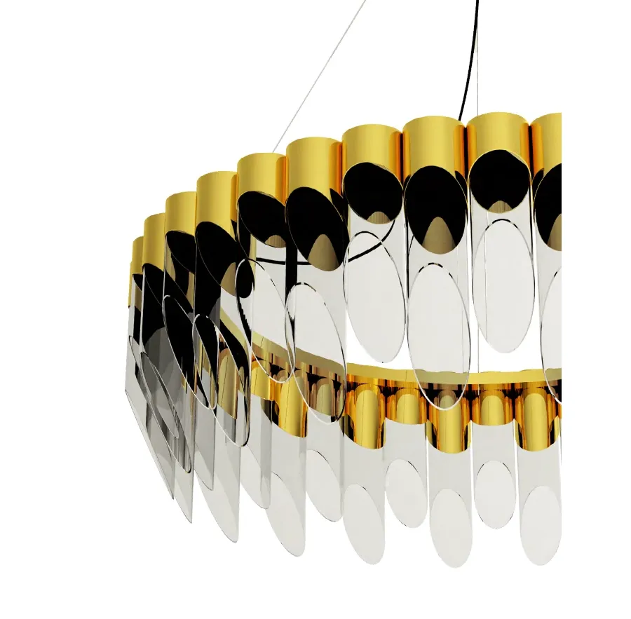 obrazek 4 Lampa wisząca Bamboo o wyglądzie tyczek bambusowych
