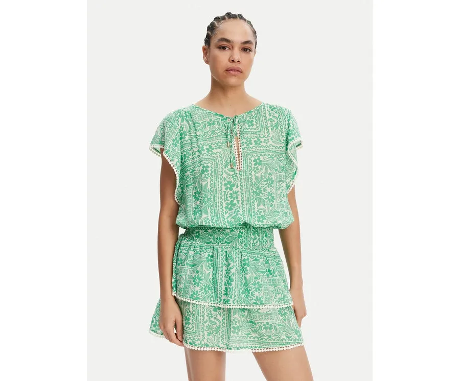 obrazek 1 Melissa Odabash Sukienka letnia Keri Zielony Regular Fit