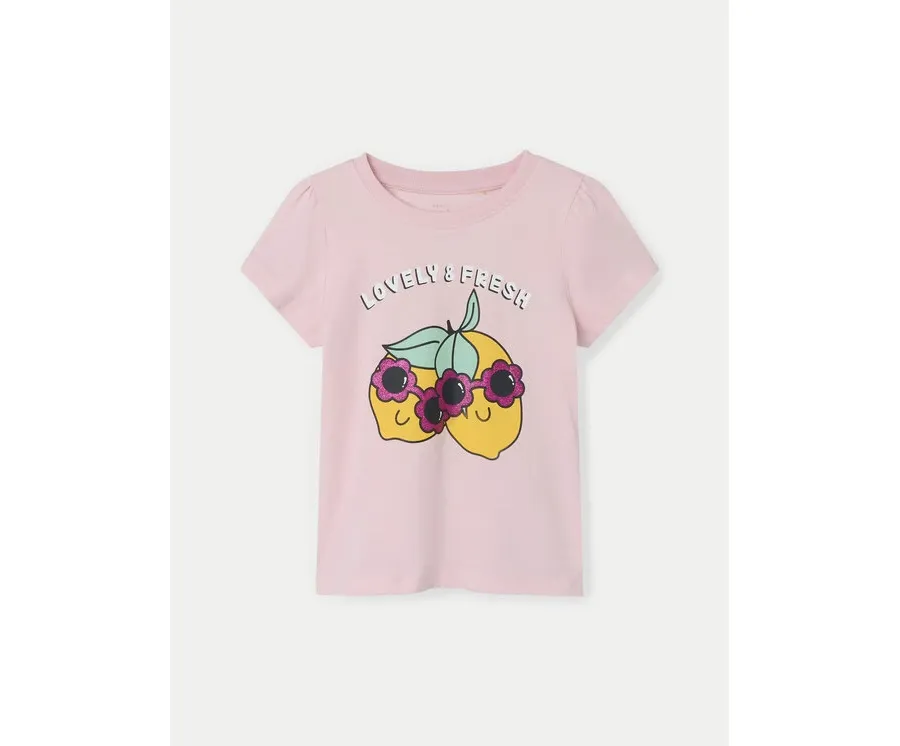 obrazek 1 NAME IT T-Shirt Vibeke 13228146 Różowy Regular Fit