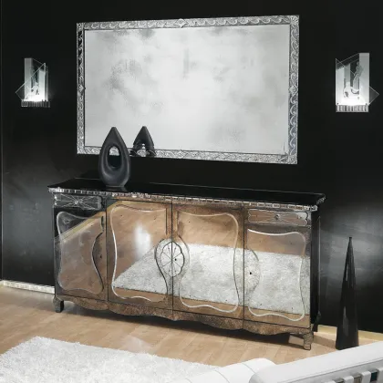 Zdjęcie Postarzane lustro w stylu art déco Tiziano 99007 dekoracyjne