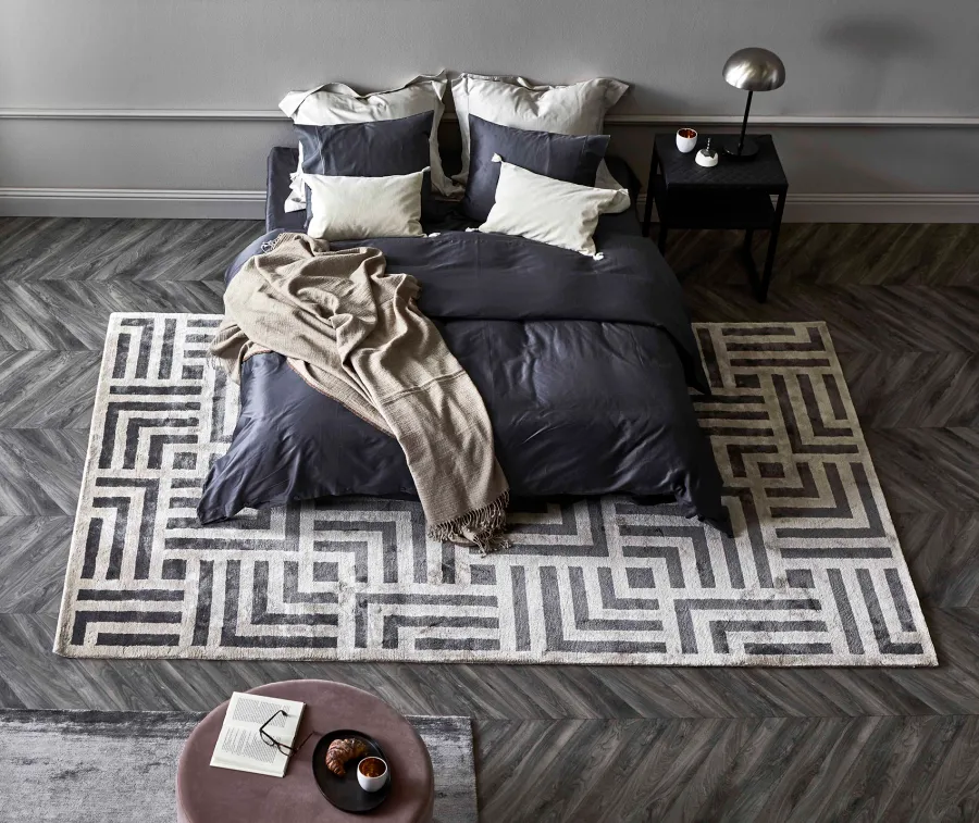 picture 4 Unusual gray geometric rug - COSMOU AVENUE 7054