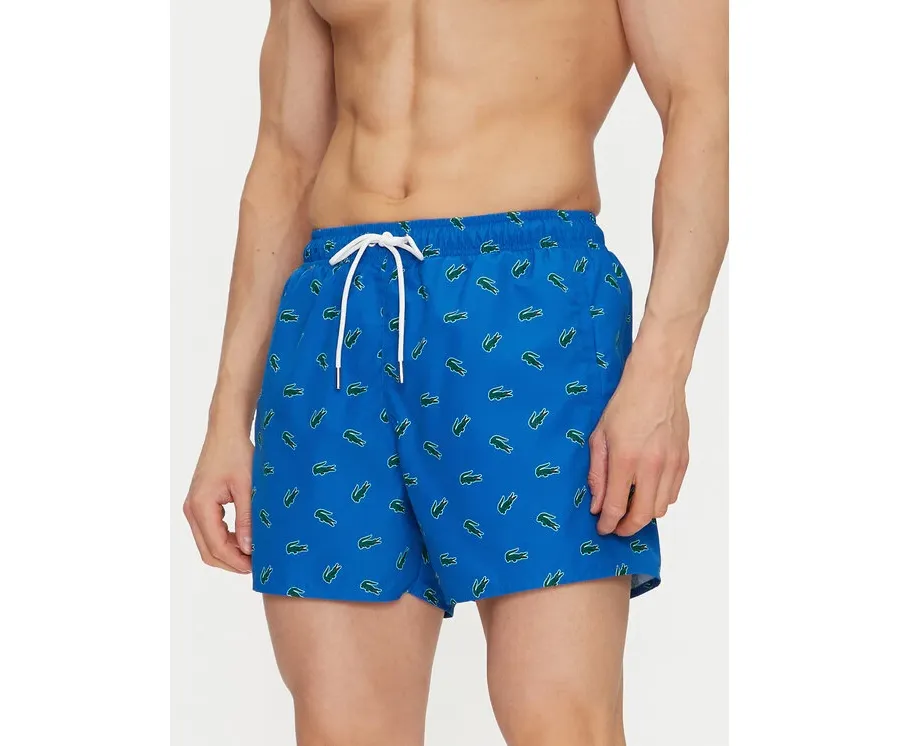 obrazek 1 Lacoste Szorty kąpielowe MH7188 Niebieski Regular Fit