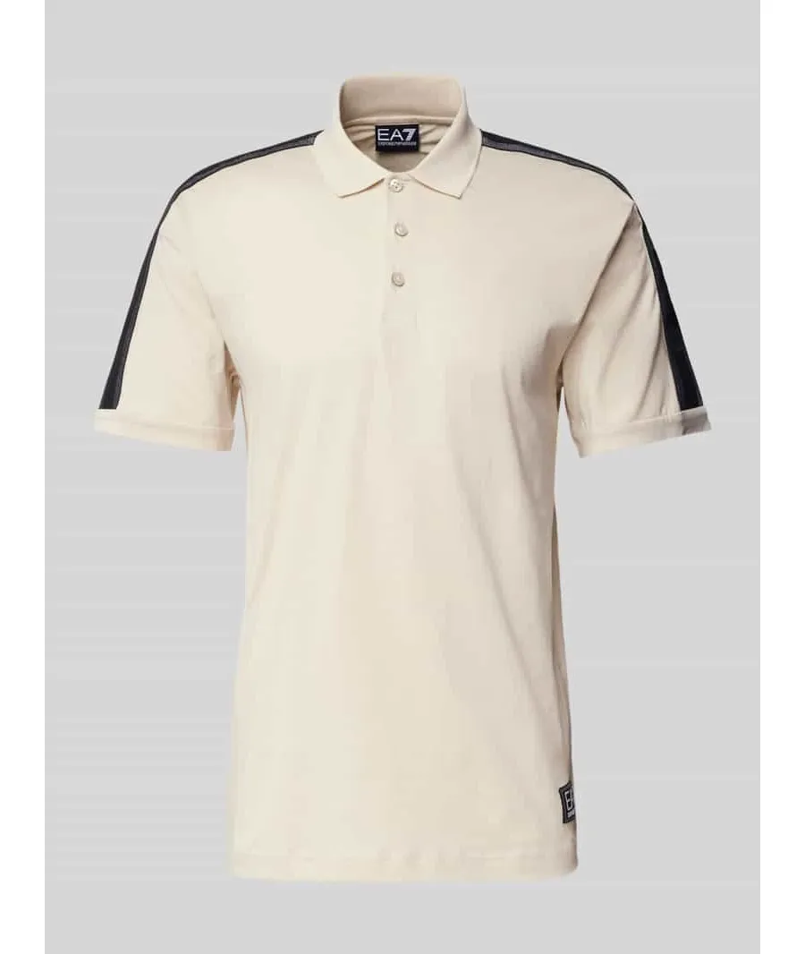 obrazek 1 EA7 Emporio Armani Polo 7M000139 AF10375 U1079 Écru Regular Fit
