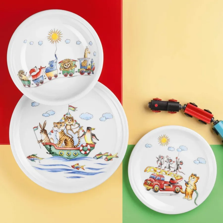 obrazek 3 Talerz głęboki do zupy z porcelany 20 cm zdobiony bajkowym motywem z Niemiec - Seltmann Weiden