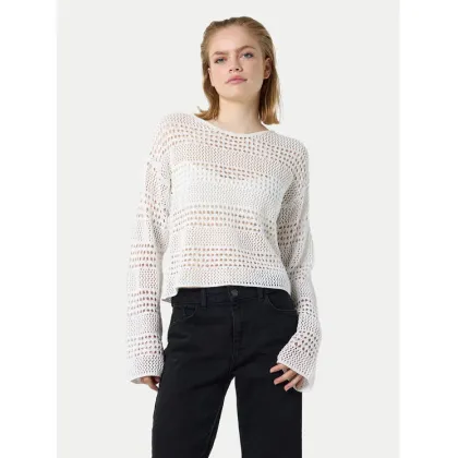 Zdjęcie Noisy May Sweter Laika 27029389 Biały Regular Fit
