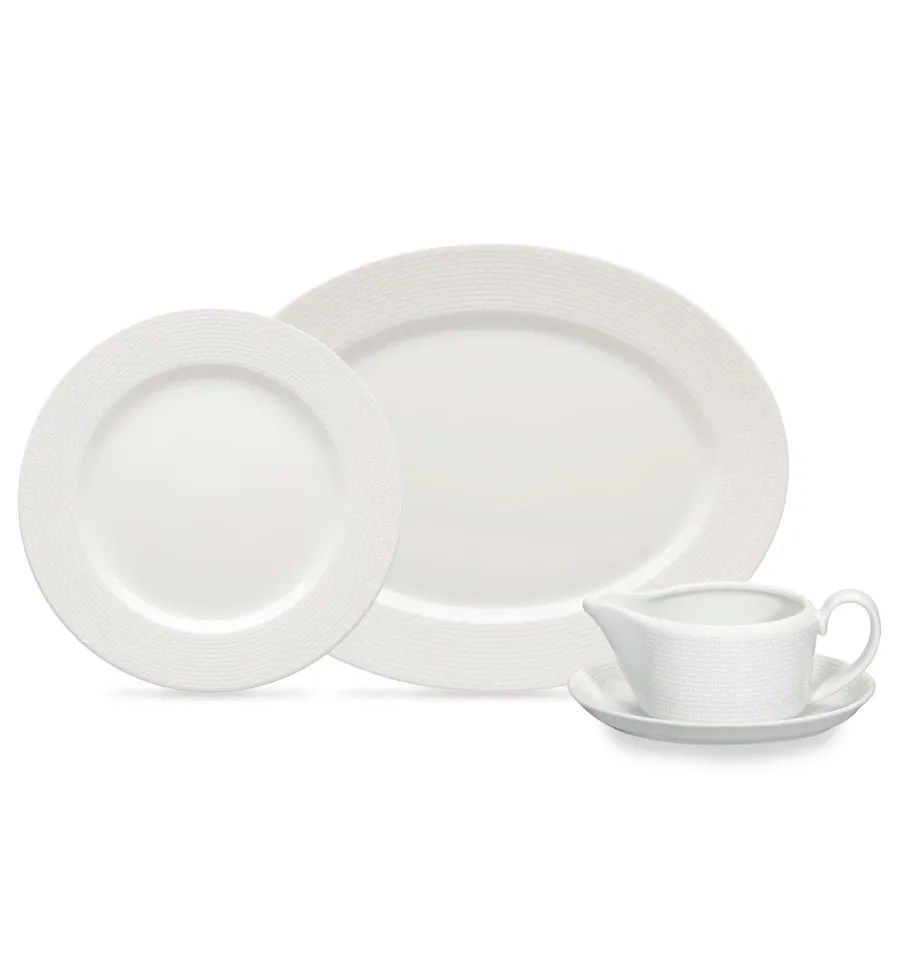 picture 1 A large porcelain Cesta dinner set from the collection inspired by the tradition of Portuguese basketry - Vista Alegre