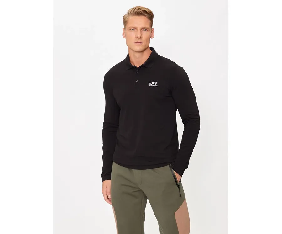 obrazek 1 EA7 Emporio Armani Polo 8NPF15 PJVQZ 1200 Czarny Regular Fit