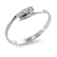 Picture Subtle Trilogy ring with diamonds