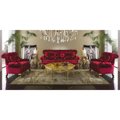 Zdjęcie Antyczna elegancka trzyosobowa sofa do salonu – Morello Gianpaolo
