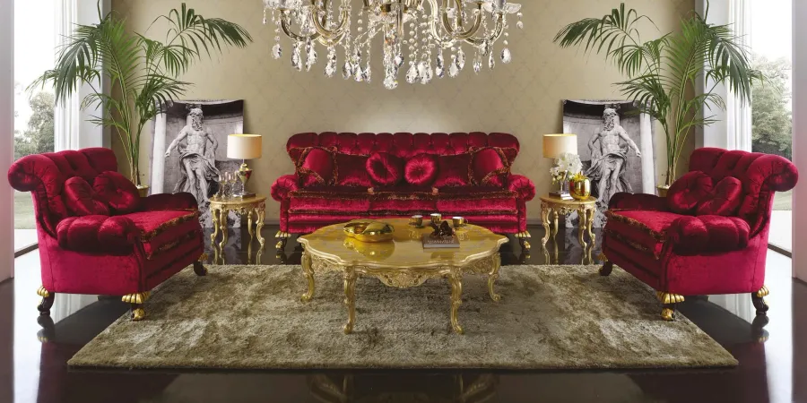 obrazek 1 Antyczna elegancka trzyosobowa sofa do salonu – Morello Gianpaolo