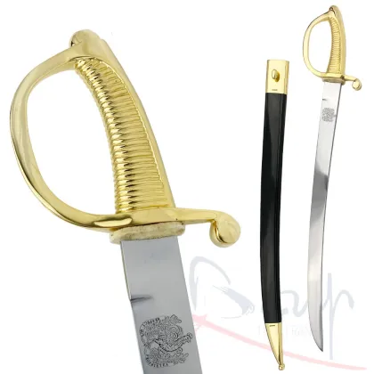 Zdjęcie Szabla wyposażenia straży wiejskiej bez pochwy z 24 karatowym złotem