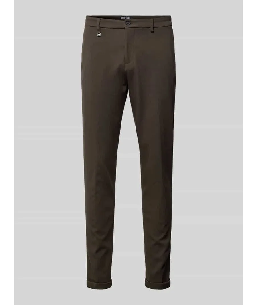 obrazek 1 Spodnie do garnituru o kroju super skinny fit w kant