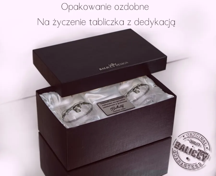 obrazek 5 Szklanka do whisky, wody i soku z listkiem ginko