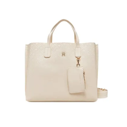 Zdjęcie Tommy Hilfiger Torebka Th Distinct Satchel Mono AW0AW17174 Beżowy