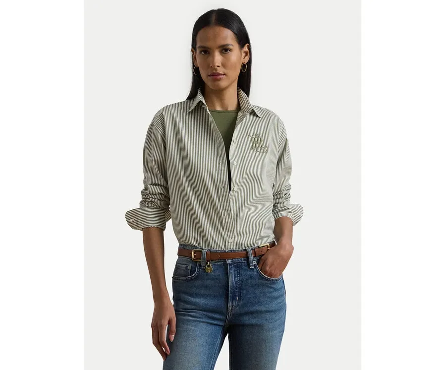 obrazek 1 LAUREN RALPH LAUREN Koszula 200963670001 Zielony Relaxed Fit