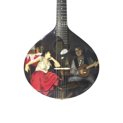 Zdjęcie Ekskluzywna gitara z ręcznie malowanego drewna - Malabar