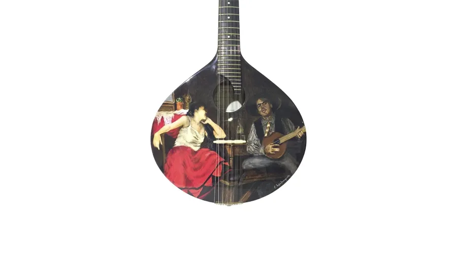 picture 1 Exclusive guitar made out of manually painted wood - Malabar