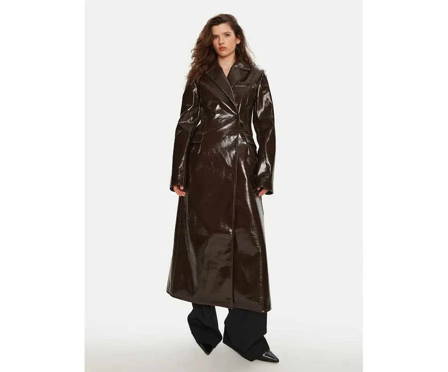 obrazek 1 Herskind Płaszcz wełniany Ultra 5379149 Brązowy Regular Fit