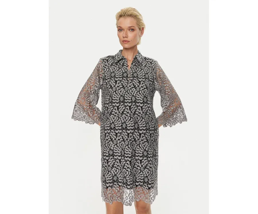 obrazek 1 Bruuns Bazaar Sukienka codzienna Bignon BBW4129 Szary Regular Fit
