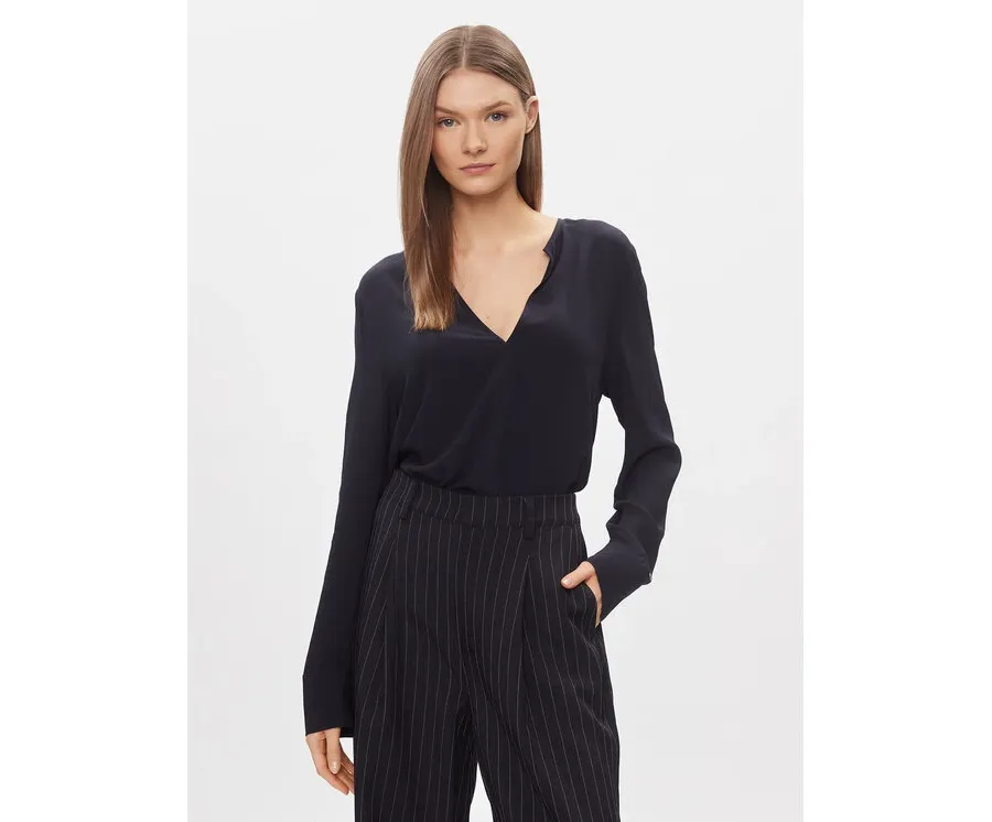 obrazek 1 Tommy Hilfiger Bluzka WW0WW40529 Granatowy Relaxed Fit