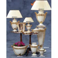 Picture Luxurious white ceramic lamp for the living room