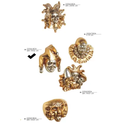 Picture An unusual mask with three balls - Valle d'oro Patchi