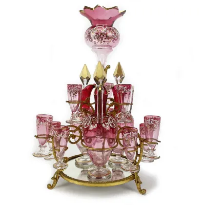 Picture Antique Italian liqueur set from the end of the 19th century