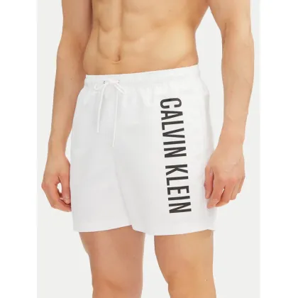 Zdjęcie Calvin Klein Swimwear Szorty kąpielowe KM0KM01092 Biały Regular Fit