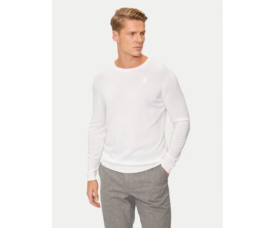 obrazek 1 KARL LAGERFELD Sweter 655000 544399 Biały Regular Fit