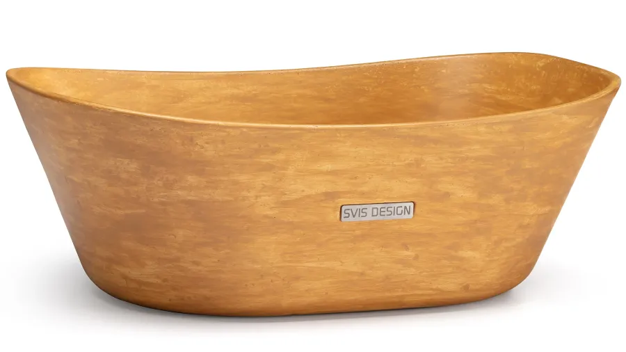 obrazek 1 Stylowa umywalka 50 cm LIBRA BASIC – PATINA, ochra, lakier matowy