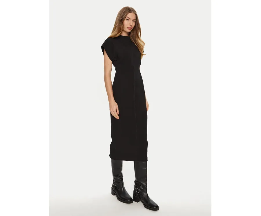 obrazek 1 ACCESS FASHION Sukienka koktajlowa 44-3311-504 Czarny Slim Fit